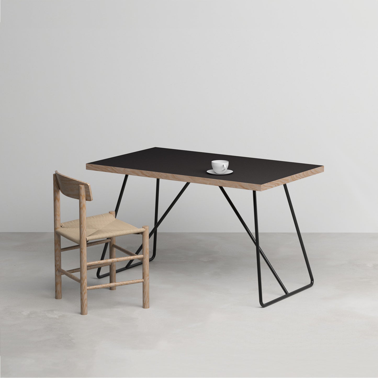 KOROMO table top / Black Linoleum